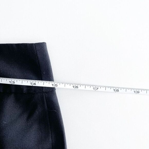 Banana Republic Women's Stretch Straight Pencil Skirt Wool Black Lined Size 2 - Picture 8 of 9